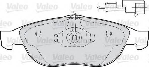 VALEO 540888 Комплект тормозных колодок, дисковый тормоз