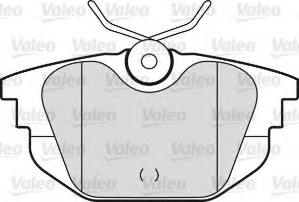 Комплект гальмівних колодок, дискове гальмо VALEO 598331