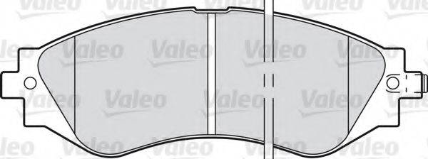 Комплект гальмівних колодок, дискове гальмо VALEO 598361