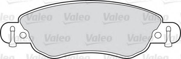 Комплект гальмівних колодок, дискове гальмо VALEO 598417