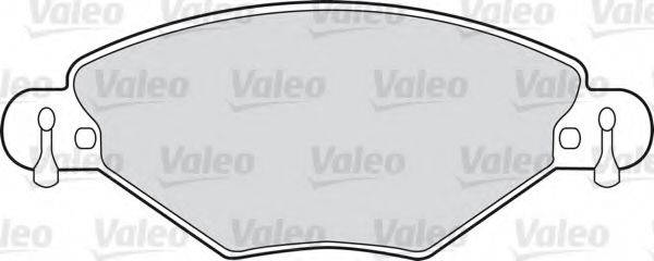 Комплект гальмівних колодок, дискове гальмо VALEO 598419
