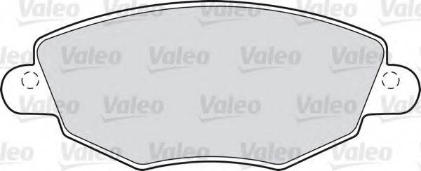 Комплект гальмівних колодок, дискове гальмо VALEO 598433