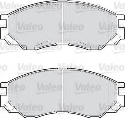 Комплект гальмівних колодок, дискове гальмо VALEO 598522