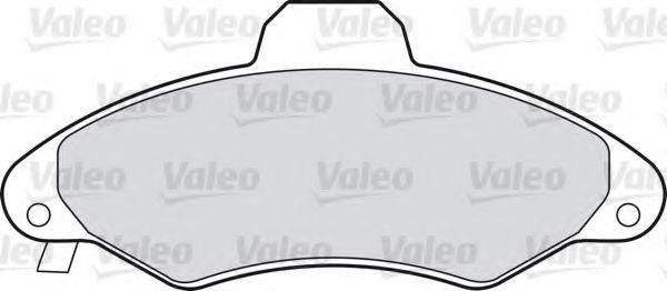 Комплект гальмівних колодок, дискове гальмо VALEO 598172