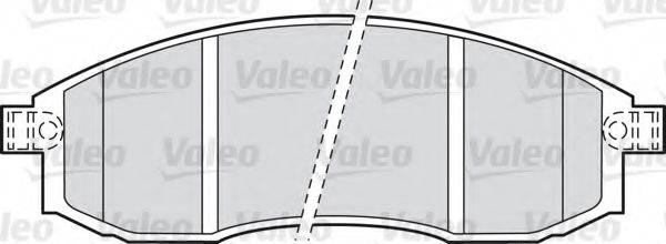 VALEO 598523 Комплект тормозных колодок, дисковый тормоз
