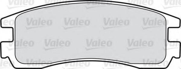 Комплект гальмівних колодок, дискове гальмо VALEO 598459