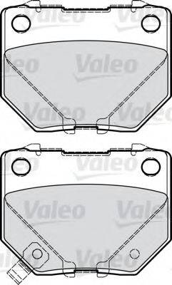 Комплект тормозных колодок, дисковый тормоз VALEO 598916