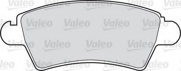 Комплект гальмівних колодок, дискове гальмо VALEO 598462