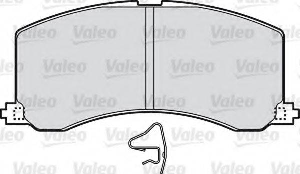 Комплект гальмівних колодок, дискове гальмо VALEO 598830