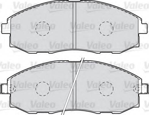Комплект гальмівних колодок, дискове гальмо VALEO 598908