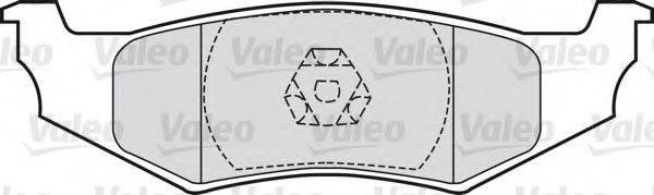 Комплект гальмівних колодок, дискове гальмо VALEO 598965