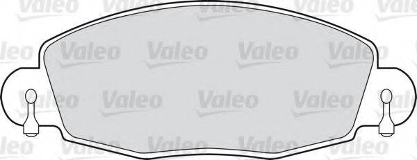 Комплект гальмівних колодок, дискове гальмо VALEO 598547