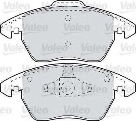 Комплект тормозных колодок, дисковый тормоз VALEO 598715