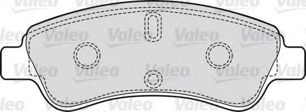 VALEO 598464 Комплект тормозных колодок, дисковый тормоз