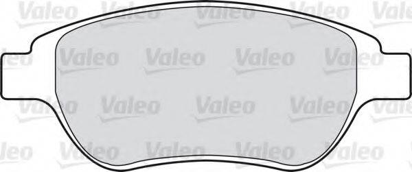 Комплект гальмівних колодок, дискове гальмо VALEO 598465