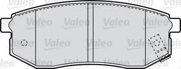 VALEO 598866 Комплект гальмівних колодок, дискове гальмо