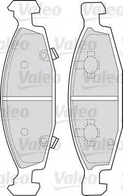 Комплект тормозных колодок, дисковый тормоз VALEO 598510