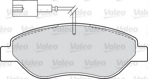 VALEO 598428 Комплект тормозных колодок, дисковый тормоз