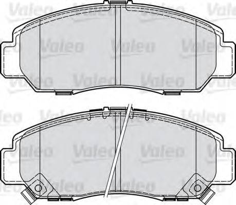 VALEO 598887 Комплект тормозных колодок, дисковый тормоз