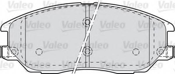 VALEO 598871 Комплект тормозных колодок, дисковый тормоз