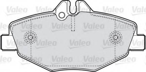 VALEO 598638 Комплект гальмівних колодок, дискове гальмо