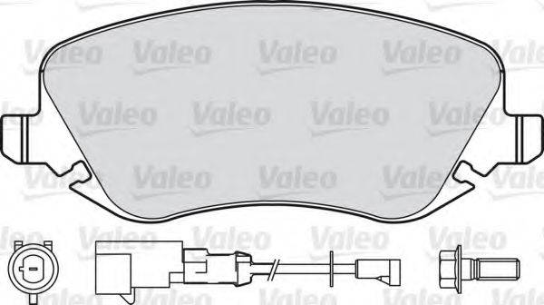 VALEO 601001 Комплект тормозных колодок, дисковый тормоз