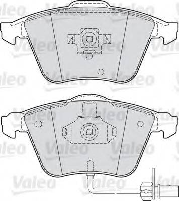 Комплект тормозных колодок, дисковый тормоз VALEO 598779