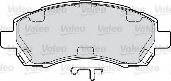 Комплект гальмівних колодок, дискове гальмо VALEO 598915