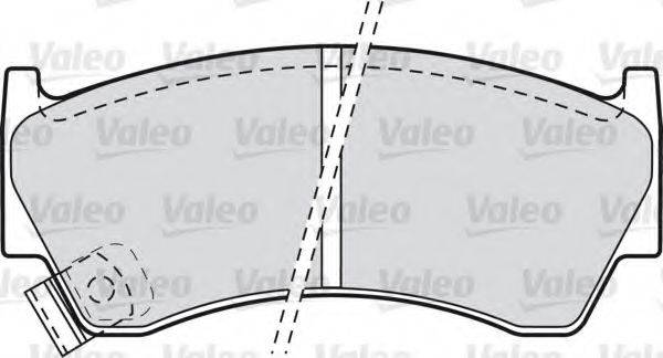 VALEO 598697 Комплект гальмівних колодок, дискове гальмо