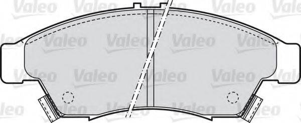 Комплект гальмівних колодок, дискове гальмо VALEO 598848