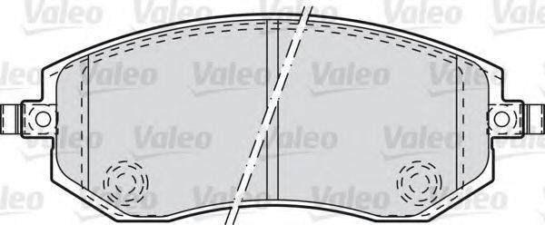 VALEO 598853 Комплект тормозных колодок, дисковый тормоз