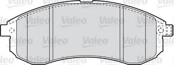 VALEO 598855 Комплект тормозных колодок, дисковый тормоз
