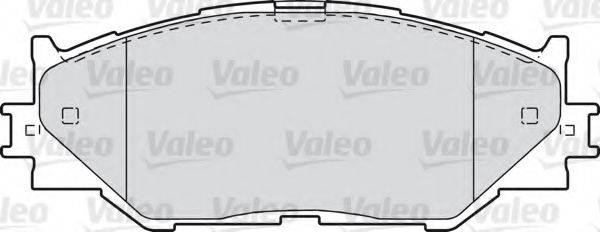 Комплект гальмівних колодок, дискове гальмо VALEO 601035