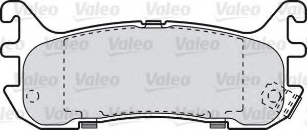 Комплект тормозных колодок, дисковый тормоз VALEO 598835