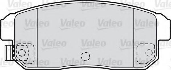 Комплект гальмівних колодок, дискове гальмо VALEO 598831