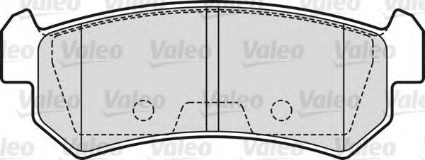 Комплект гальмівних колодок, дискове гальмо VALEO 598874