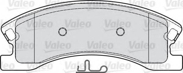 Комплект гальмівних колодок, дискове гальмо VALEO 598833