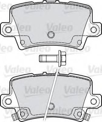 VALEO 598849 Комплект тормозных колодок, дисковый тормоз
