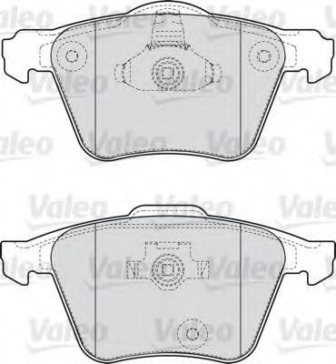 VALEO 598657 Комплект гальмівних колодок, дискове гальмо