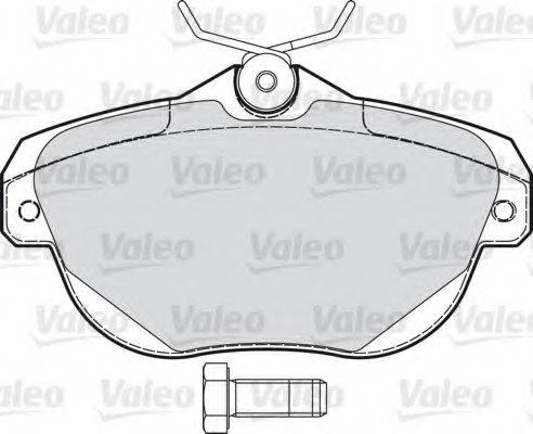Комплект тормозных колодок, дисковый тормоз VALEO 598939