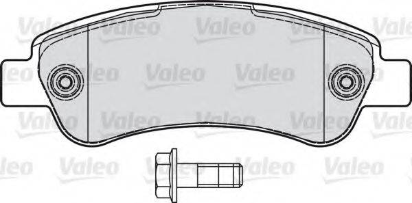 VALEO 598892 Комплект тормозных колодок, дисковый тормоз