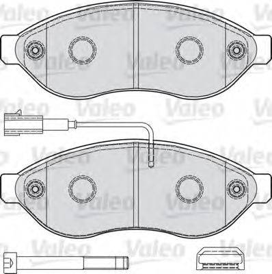 VALEO 598891 Комплект тормозных колодок, дисковый тормоз