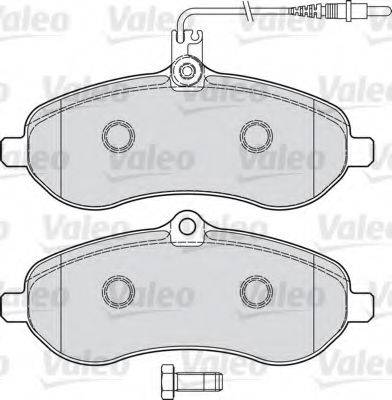 VALEO 598899 Комплект тормозных колодок, дисковый тормоз