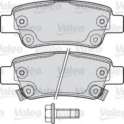 VALEO 601038 Комплект тормозных колодок, дисковый тормоз