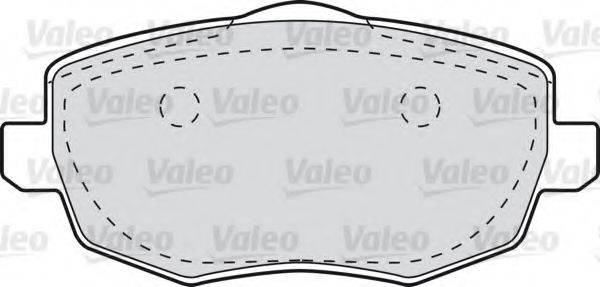 VALEO 598761 Комплект тормозных колодок, дисковый тормоз