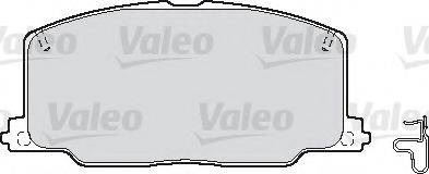 VALEO 598620 Комплект тормозных колодок, дисковый тормоз
