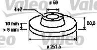 Тормозной диск VALEO 186146