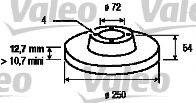 Тормозной диск VALEO 186110