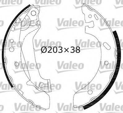Комплект гальмівних колодок VALEO 554858