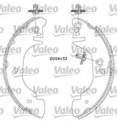 Комплект гальмівних колодок VALEO 554719